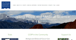 Desktop Screenshot of co-cancerresearch.com